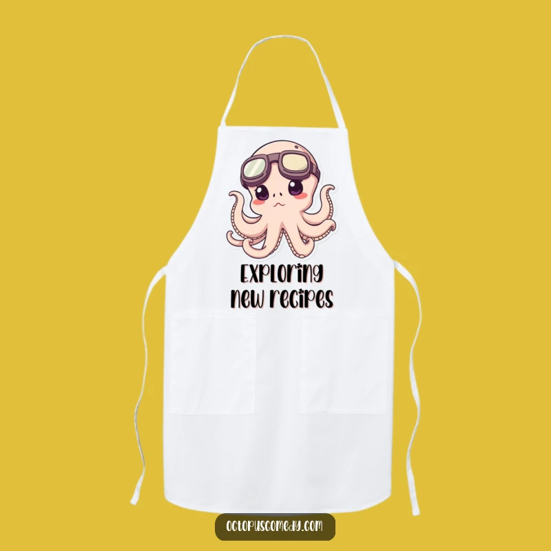Funny Octopus Apron - Kitchen Explorer Chef Wear - Unique Gift