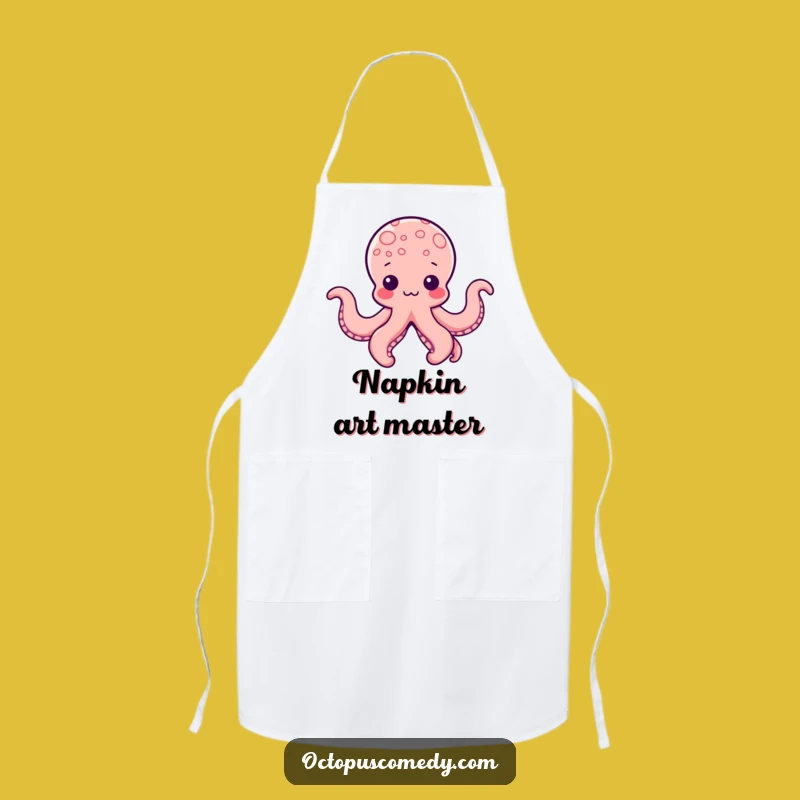 Funny Kawaii Octopus Shapes Apron: Cook with Artistic Fun and Playfulness!