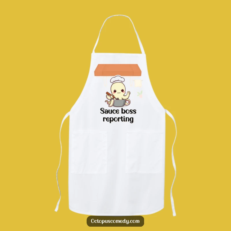 Funny Octopus Chef Apron: Kitchen Humor Essential, Practical Funny Gift for Cooks