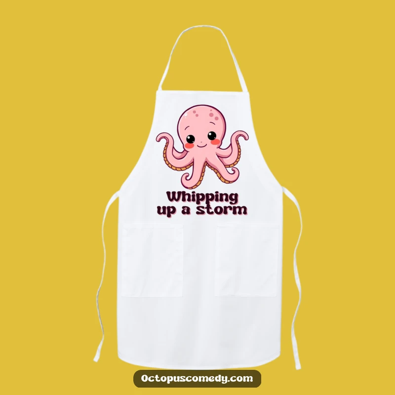Funny Octopus Wiggle Apron: Keep Clean with a Determinedly Humorous Style