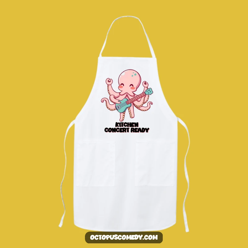Musical Octopus Apron: Funny Kitchen Wear for Harmonious Cooks