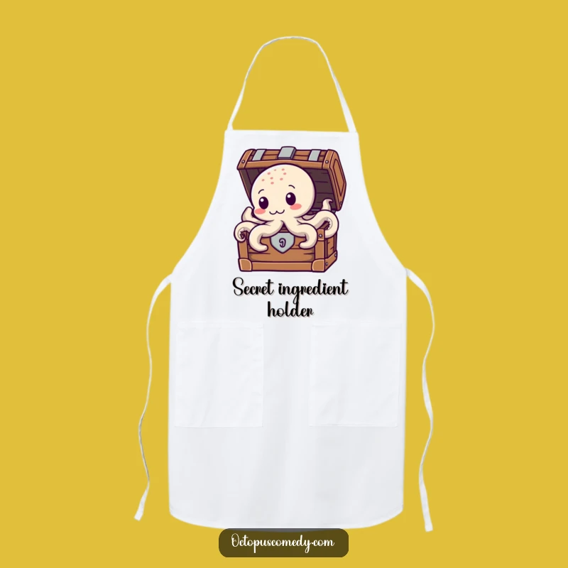 Funny Treasure Octopus Apron: Kitchen Adventure, Practical Funny Gift for Cooks