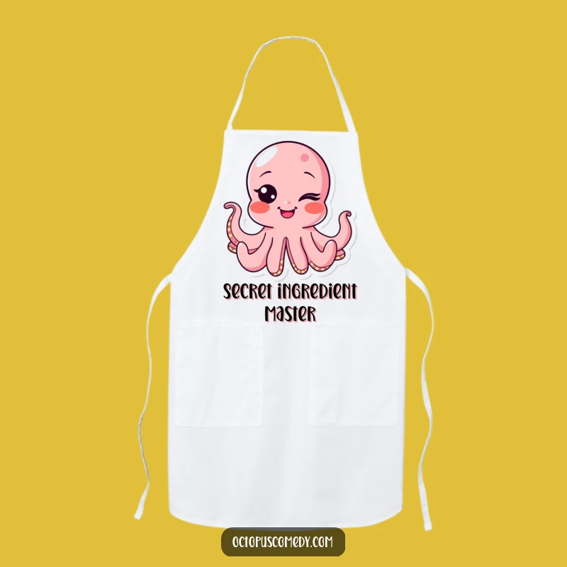 Funny Wink Octopus Apron: Cook with a Cheeky Coastal Vibe
