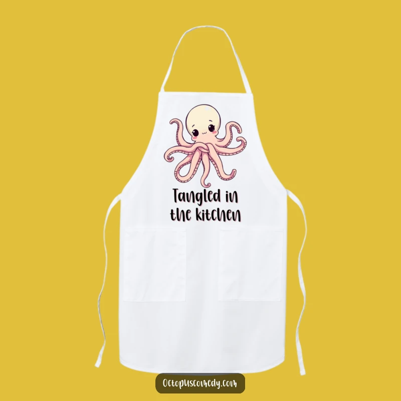 Funny Octopus Knot Apron - Hilarious Kitchen Gear for Cooks Gift