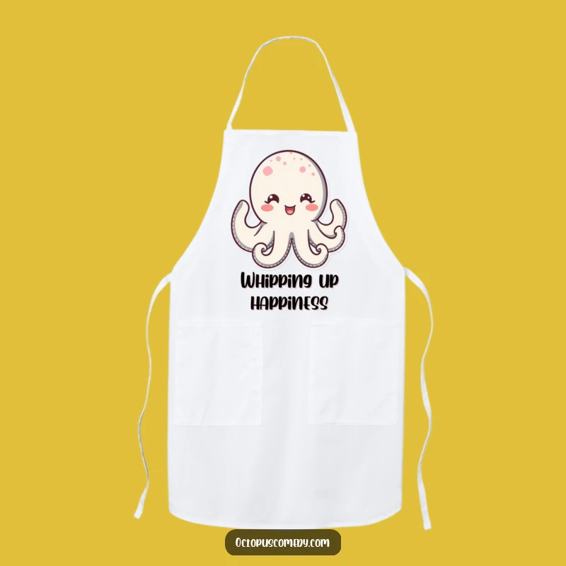Funny Kawaii Octopus Apron: Cook with a Happy Smile and Sparkling Eyes!