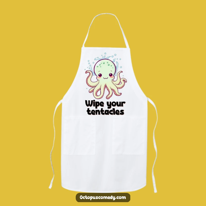 Funny Octopus Apron for Kitchen Fun: Playful Splash Protection, Great Gift