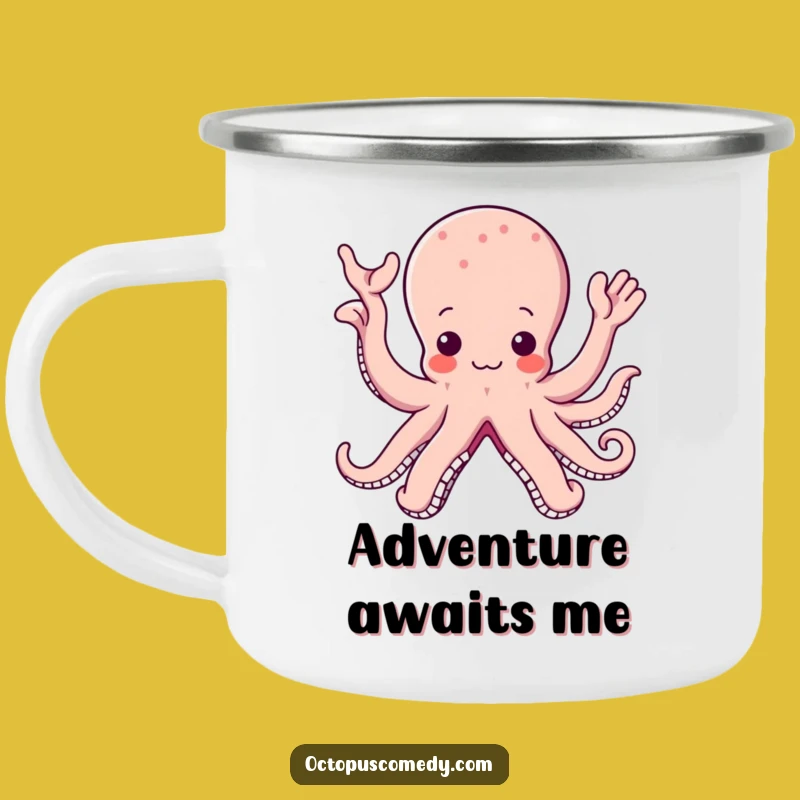 Kawaii Octopus Camping Mug: Cute and Funny Companion for Outdoor Fun