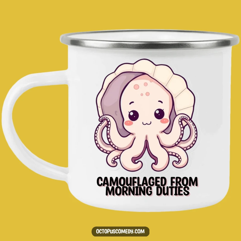 Durable Funny Kawaii Octopus Camping Mug, Outdoor Ocean Gift