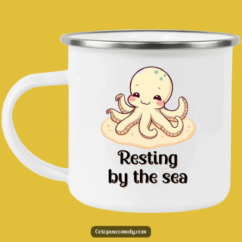 Funny Content Octopus Camping Mug: Durable Relaxing Outdoor Gift