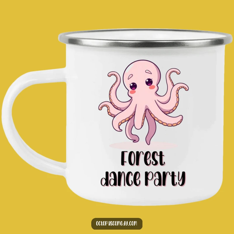 Funny Dancing Octopus Camping Mug: Adventure Beats, Whimsical Funny Gift