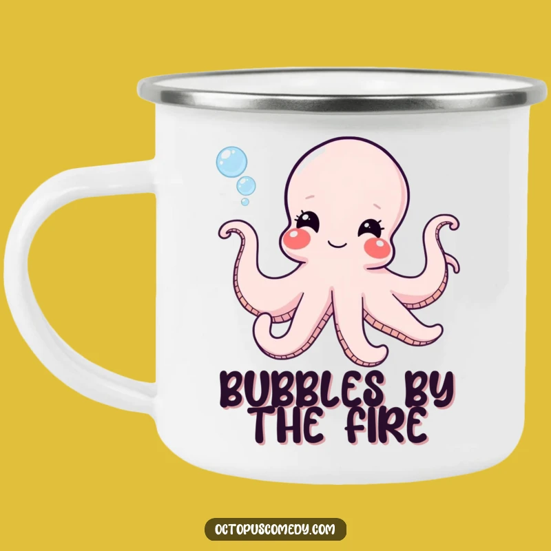 Funny Octopus Bubble Camp Mug - Adventure & Laughter!