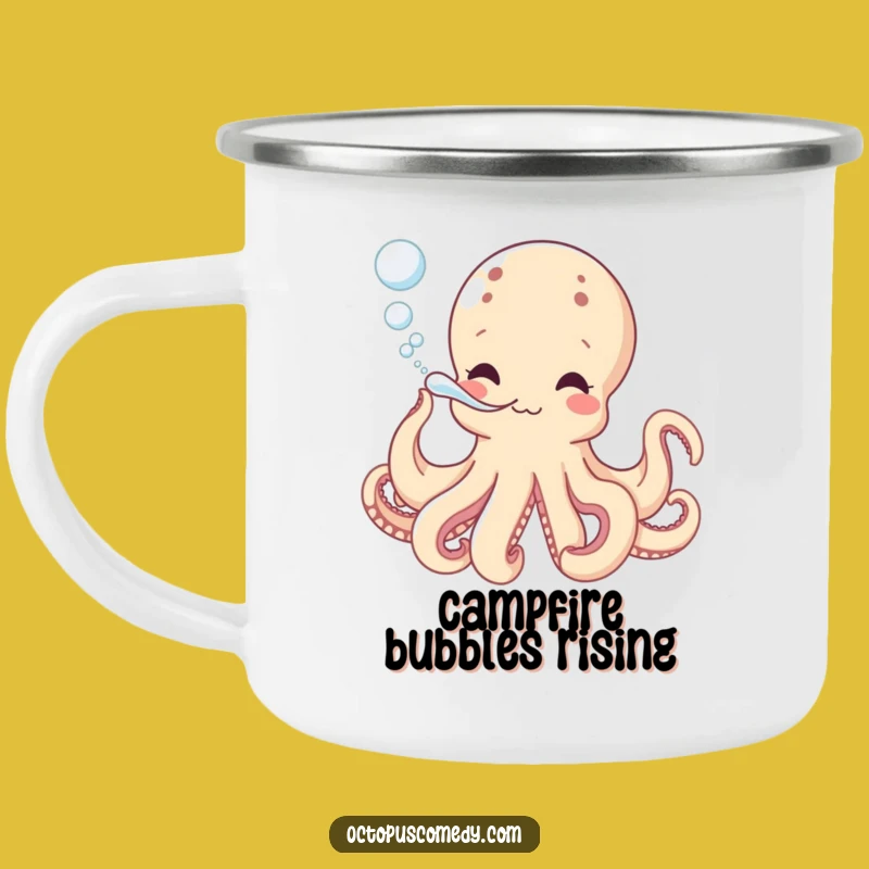 Funny Octopus Bubbles Camping Mug - Durable Outdoor Drinkware Gift