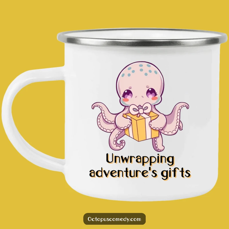 Funny Octopus Camping Mug: Adventure Gift Box Cup - Outdoor Gift