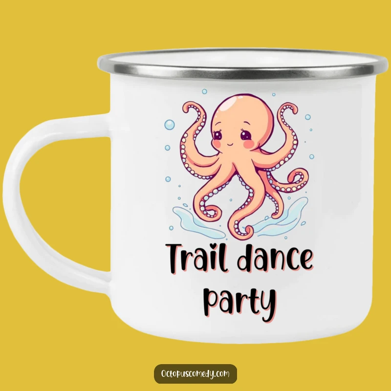 Funny Octopus Dancing Camping Mug: Your Hilarious Companion for Outdoor Grooves