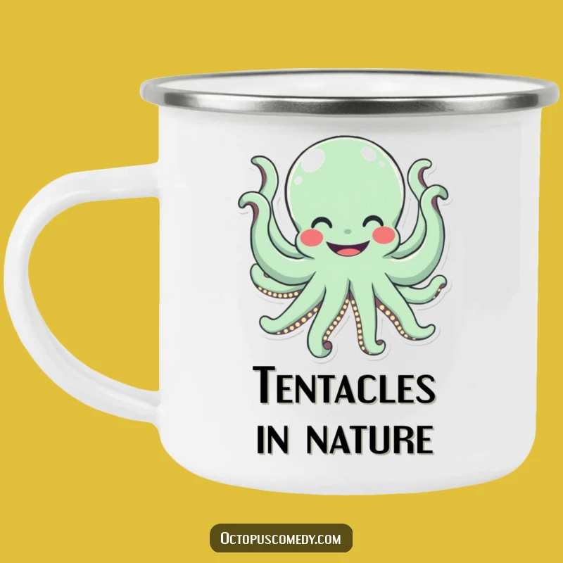 Funny Octopus Hug Camping Mug: Durable and Comical Ocean Gift