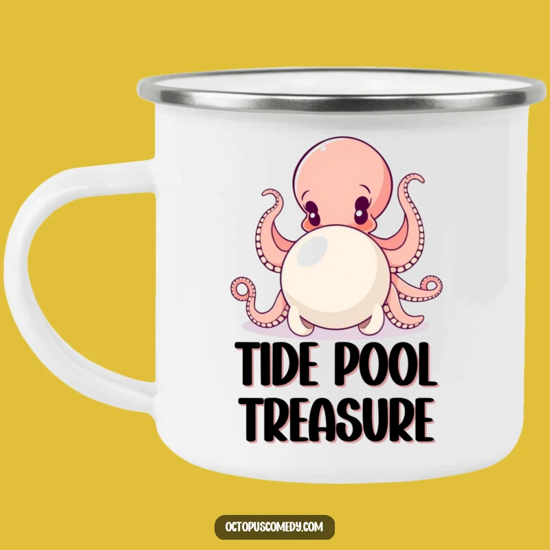 Funny Octopus Pearl Push Camping Mug: Adventure with Purpose, A Great Funny Gift!