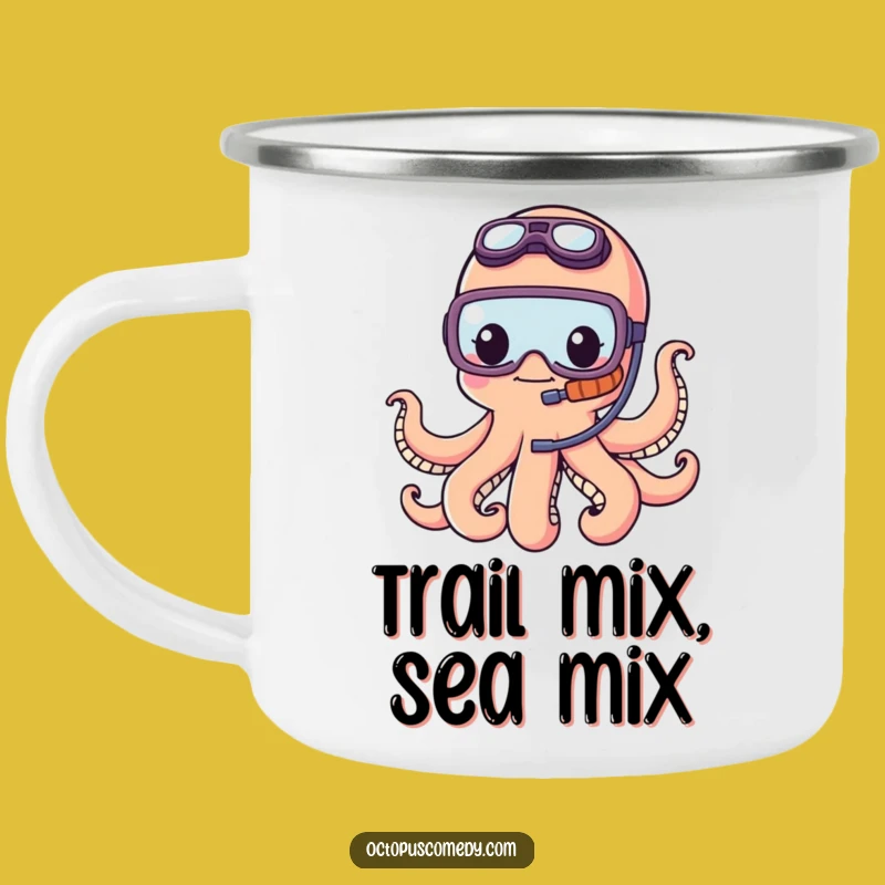 Funny Octopus Snorkel Camping Mug: Adventurous Outdoor Companion
