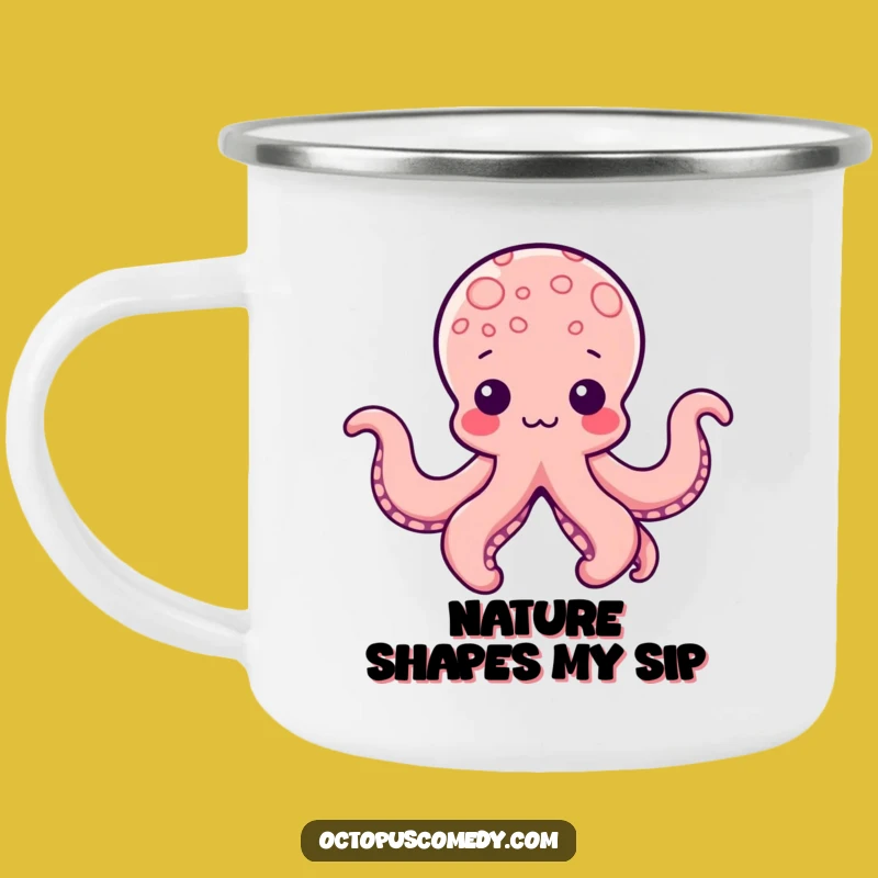 Funny Kawaii Octopus Shapes Camping Mug: Creative Sips on the Go!