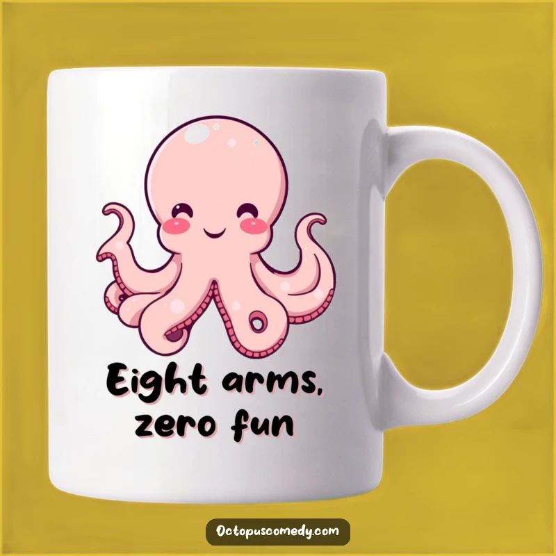 Funny Octopus Mug, Amused Cephalopod, Hilarious Tentacle Gift Idea