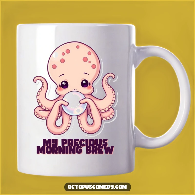 Elegant Octopus Pearl Mug: A Sophisticated Yet Funny Gift for Charm Lovers