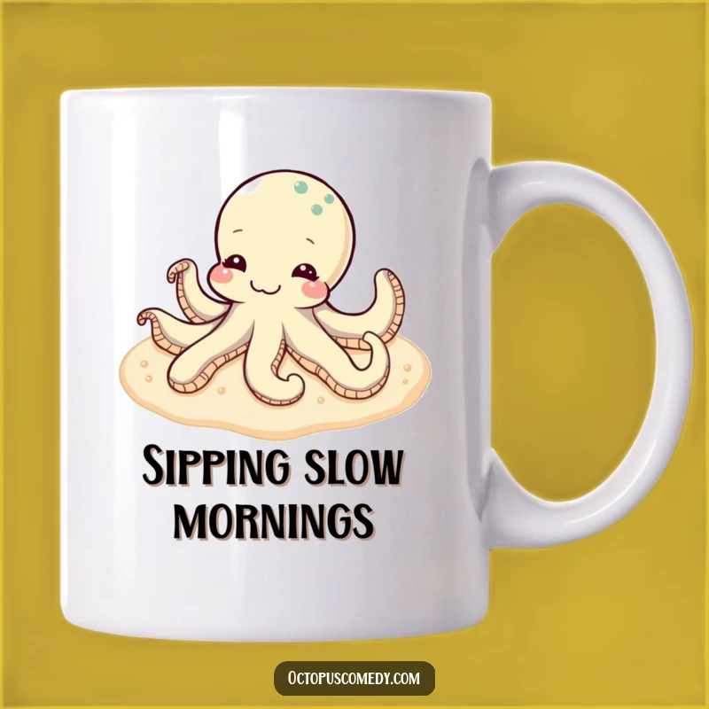 Funny Content Octopus Mug: Relaxing & Peaceful Gift for Chill Vibes