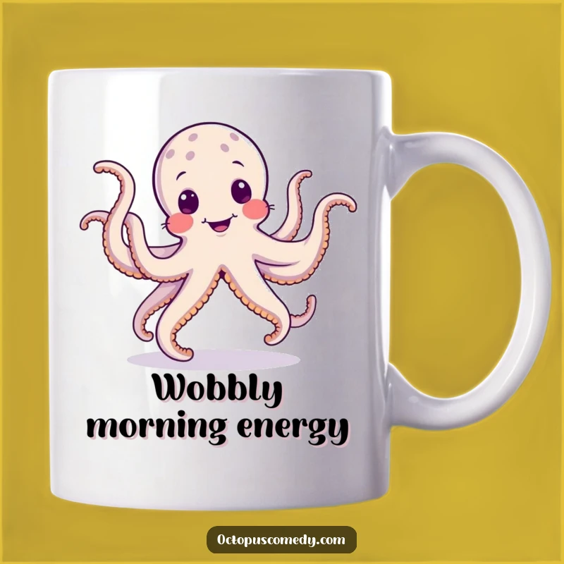 Funny Dancing Octopus Mug: Silly Jig with Wobbly Tentacles, Humorous Gift