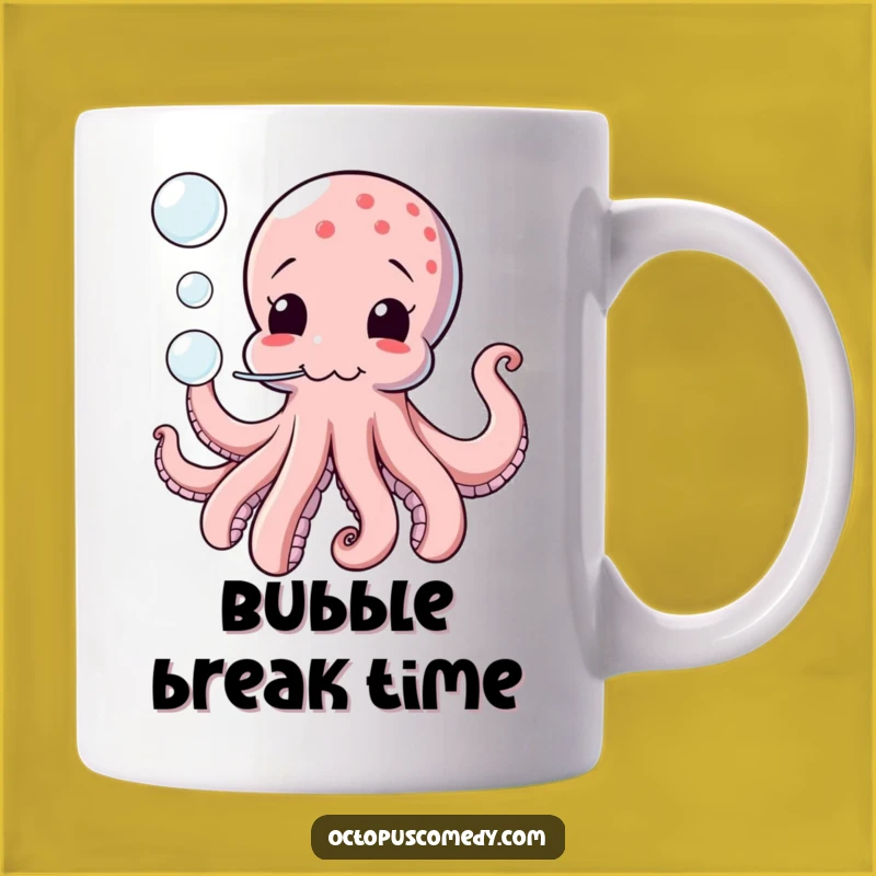 Funny Octopus Bubbles Mug: Comical Marine Fun, Perfect Gift