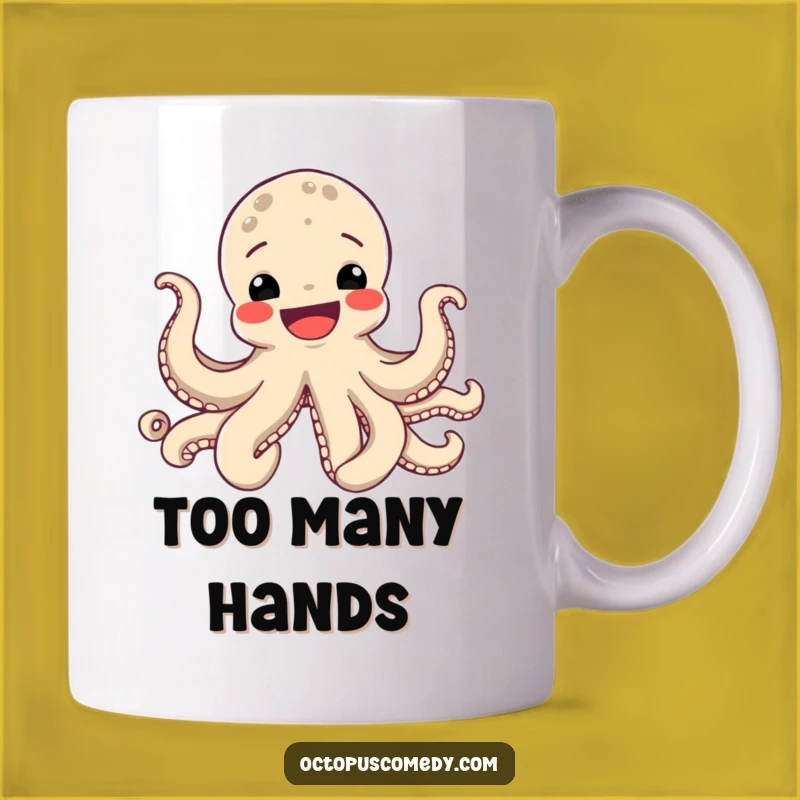 Funny Octopus Smile Mug - Joyful Tentacle Fun Gift for Ocean Lovers