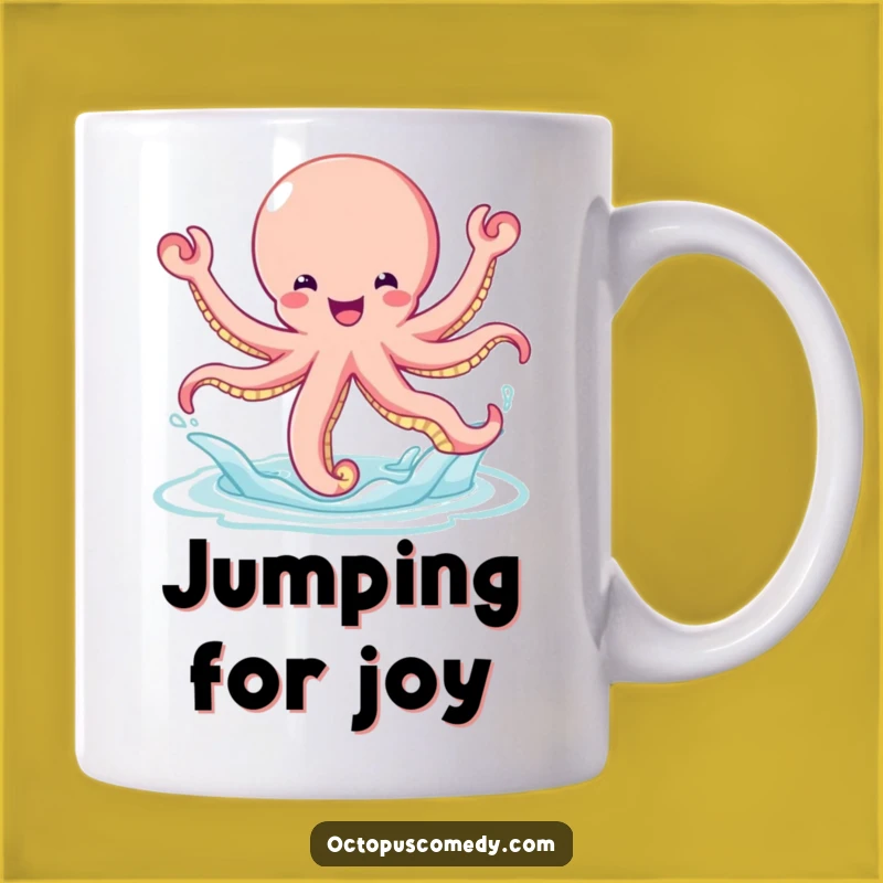 Funny Bouncy Octopus Mug: Joyful & Energetic Gift for Fun Lovers