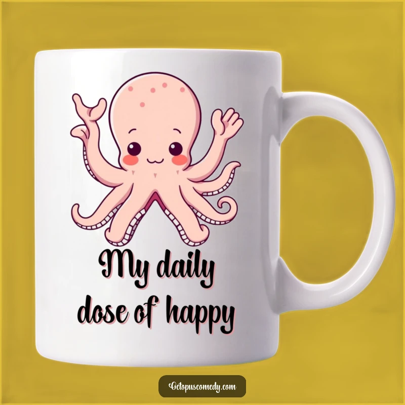 Kawaii Octopus Mug: Adorable and Funny Greeting for Ocean Lovers