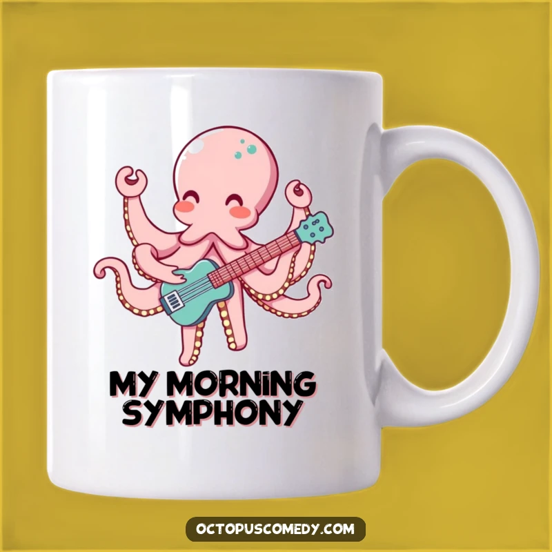 Musical Octopus Mug: Funny Harmony Gift for Music Lovers
