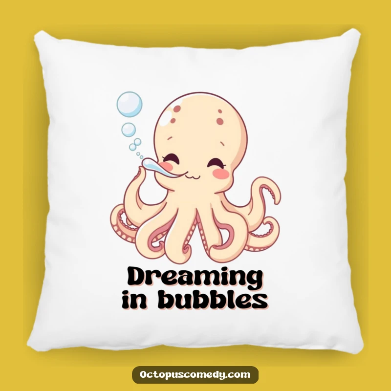 Funny Octopus Bubbles Pillow - Cozy Comfort & Playful Decor Gift