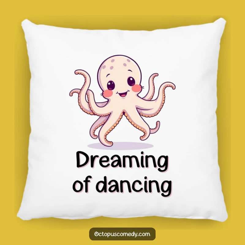 Funny Dancing Octopus Pillow: Cozy Jig Cushion, Silly Tentacle Gift