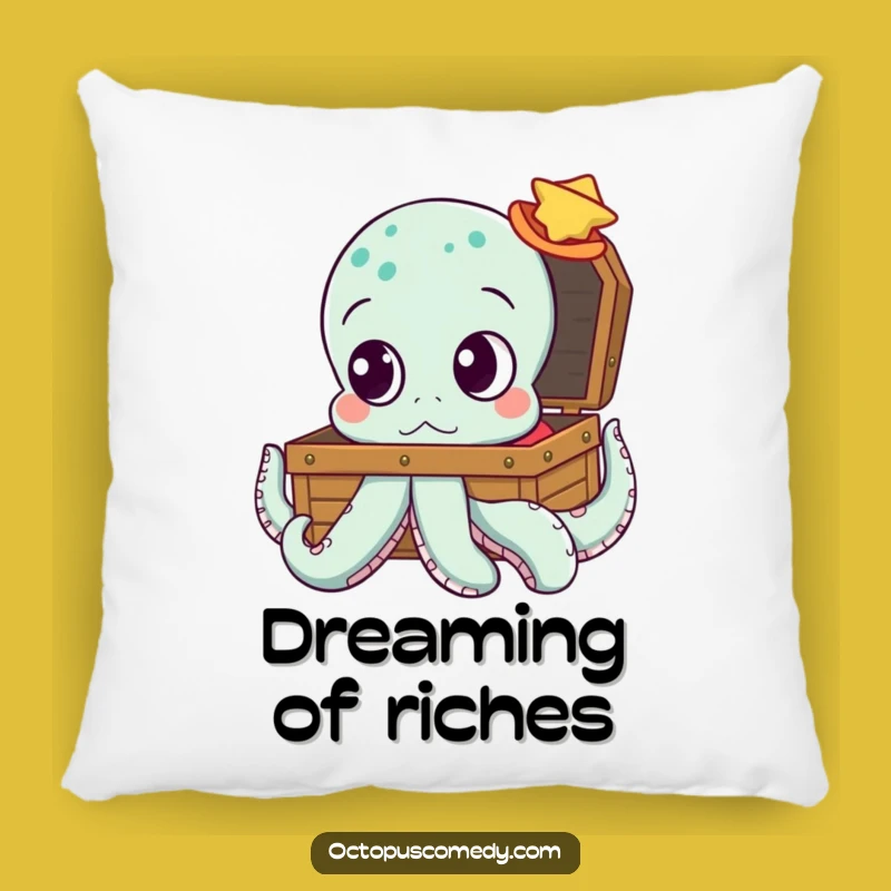 Curious Octopus Pillow: Cozy Mystery Gift for Treasure Lovers