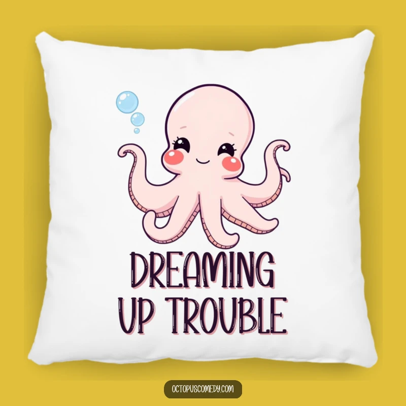 Funny Octopus Bubble Pillow - Comfy & Playful Home Accent