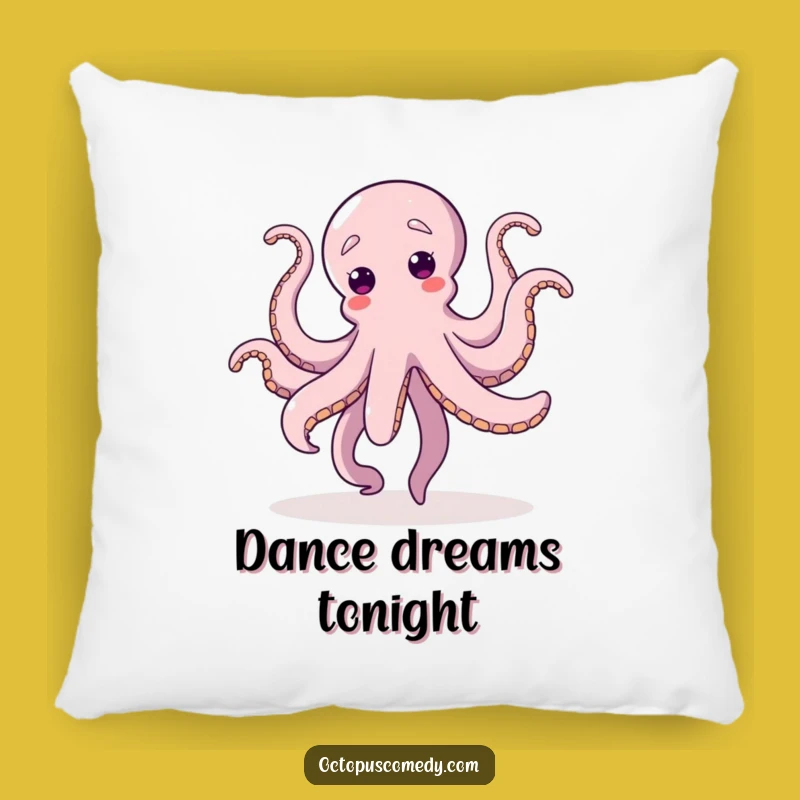Funny Dancing Octopus Pillow: Comfy Celebration Cushion, Adorable Funny Gift for Rooms