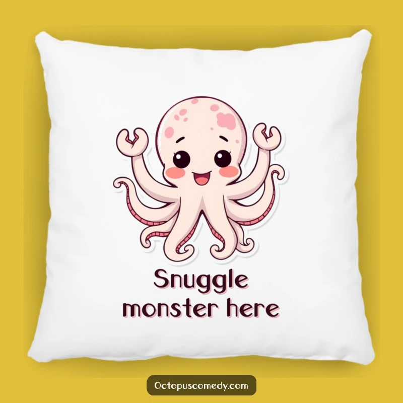 Funny Kawaii Octopus Joy Pillow: Snuggle Up with Aquatic Happiness