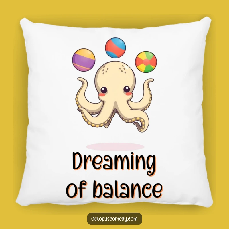 Funny Octopus Juggling Pillow: Soft and Comical Cushion for Skillful Gift