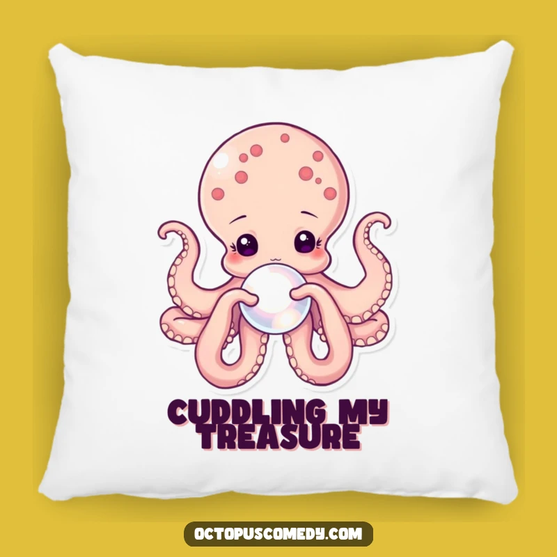 Funny Octopus Pearl Pillow: Plush Comfort Meets Oceanic Grace