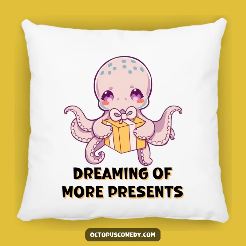 Funny Octopus Pillow: Soft Gift Box Unwrapping Cushion - Cozy Gift
