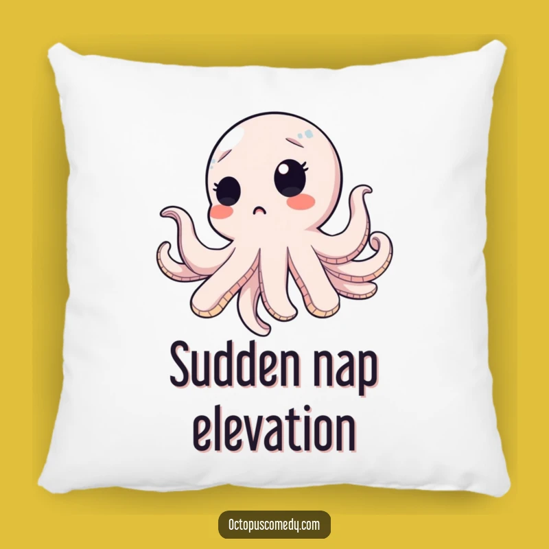 Funny Surprised Octopus Pillow: Cozy Unexpected Decor