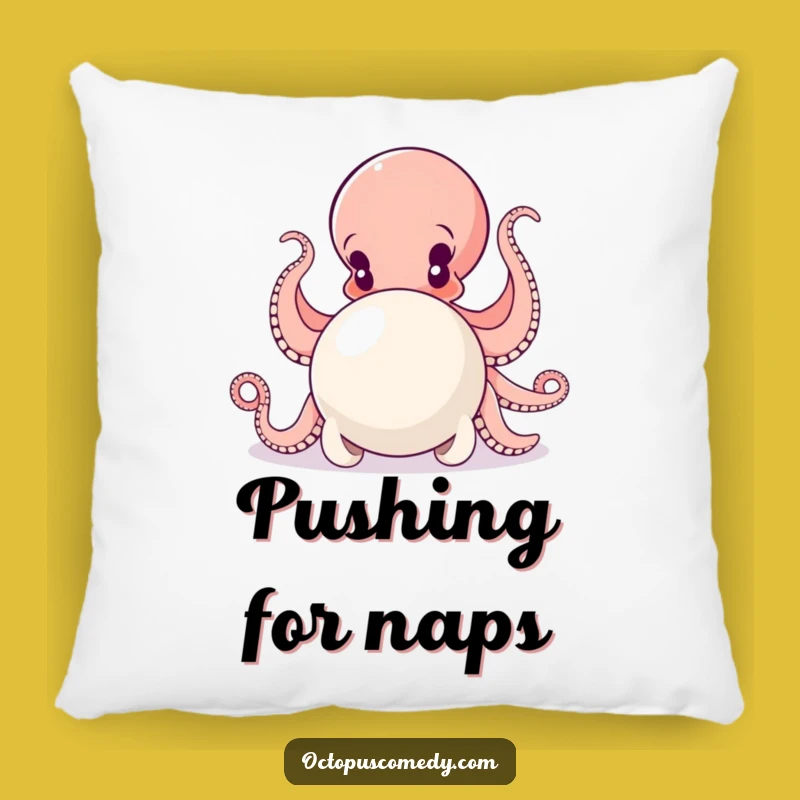 Cozy Funny Octopus Pearl Push Pillow: Support Your Dreams, A Sweet Funny Gift!