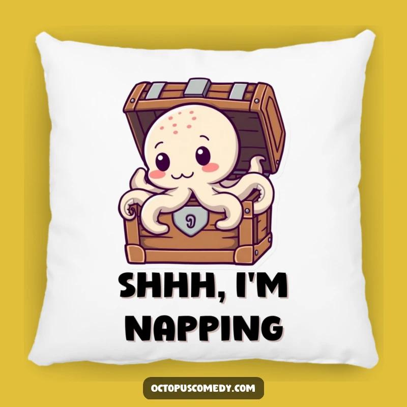 Funny Treasure Octopus Pillow: Comfy Mystery Cushion, Adorable Funny Gift