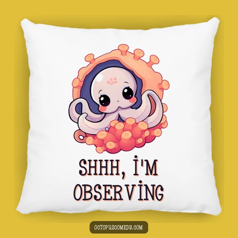 Funny Octopus Peek Pillow: Snuggle Up with This Hilarious Curious Friend