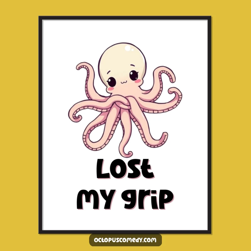 Funny Octopus Knot Digital Art - Instant Download Hilarious Print Gift