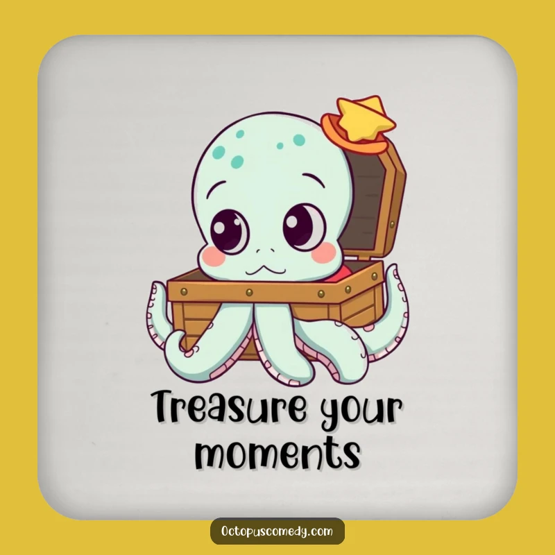 Curious Octopus Coaster: Funny Protection for Your Surfaces