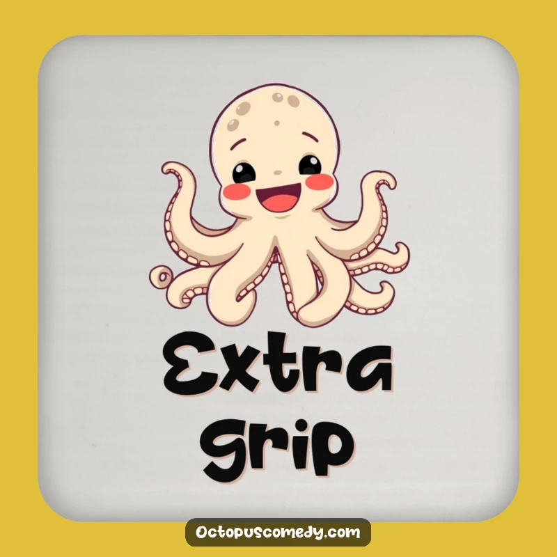 Funny Octopus Smile Coaster Set - Hilarious Protection for Ocean Lovers Gift