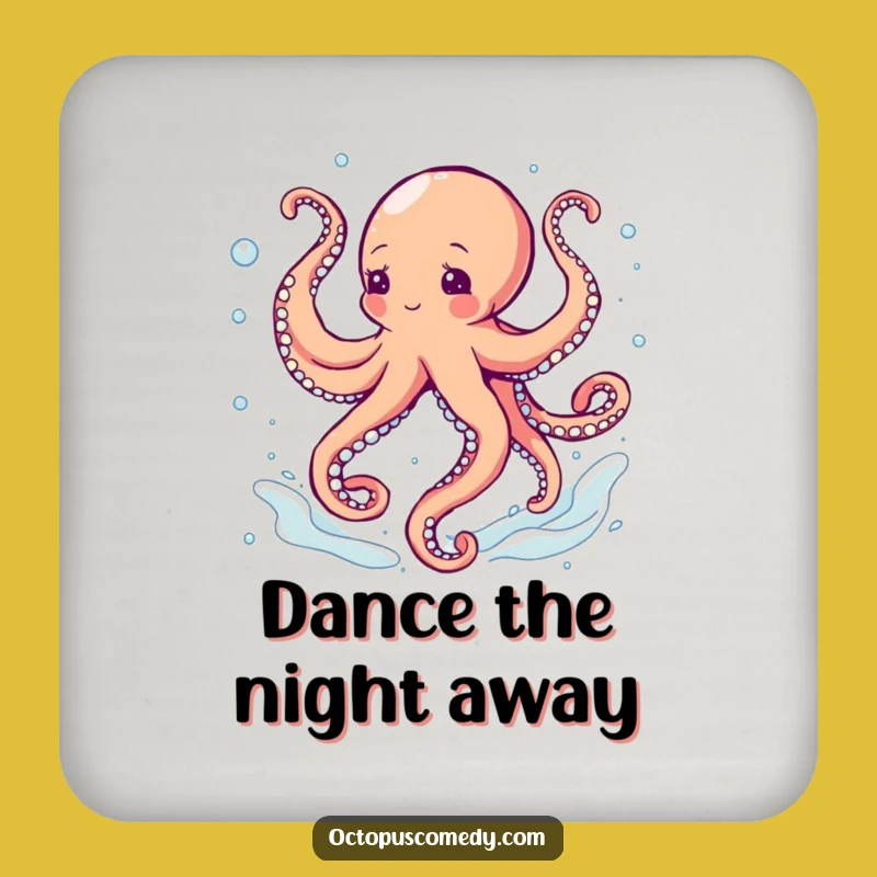 Funny Octopus Dancing Coasters: Protect Surfaces with Hilarious Aquatic Flair