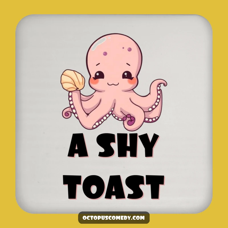 Funny Shy Octopus Coaster - Cute & Protective Drink Surface Gift