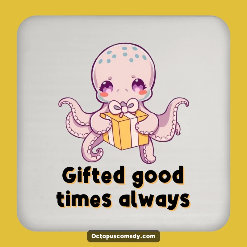 Funny Octopus Coaster: Gift Box Drink Protector - Fun Gift Set